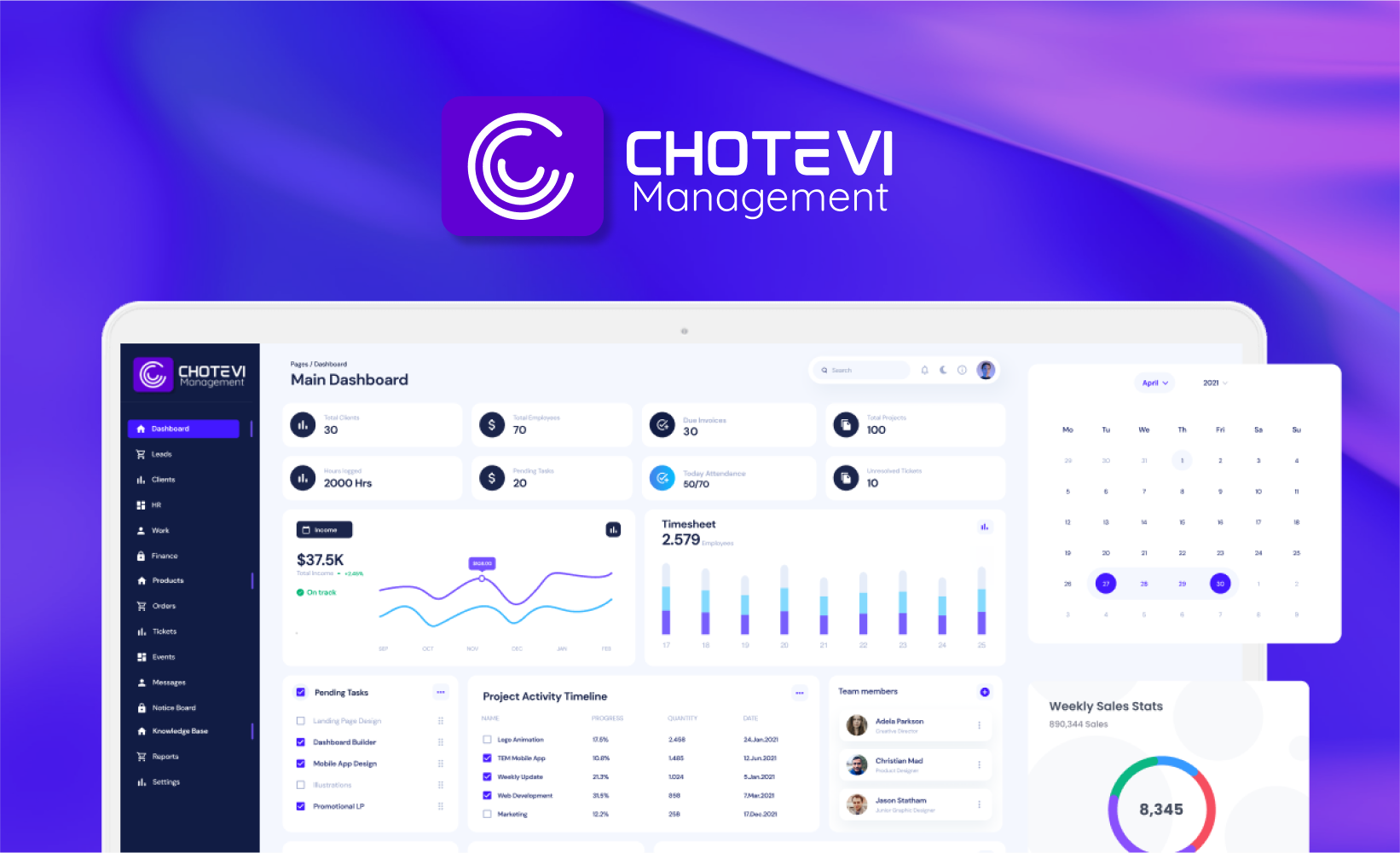 Chotevi - すべてのビジネスを1か所で管理しますメディア3