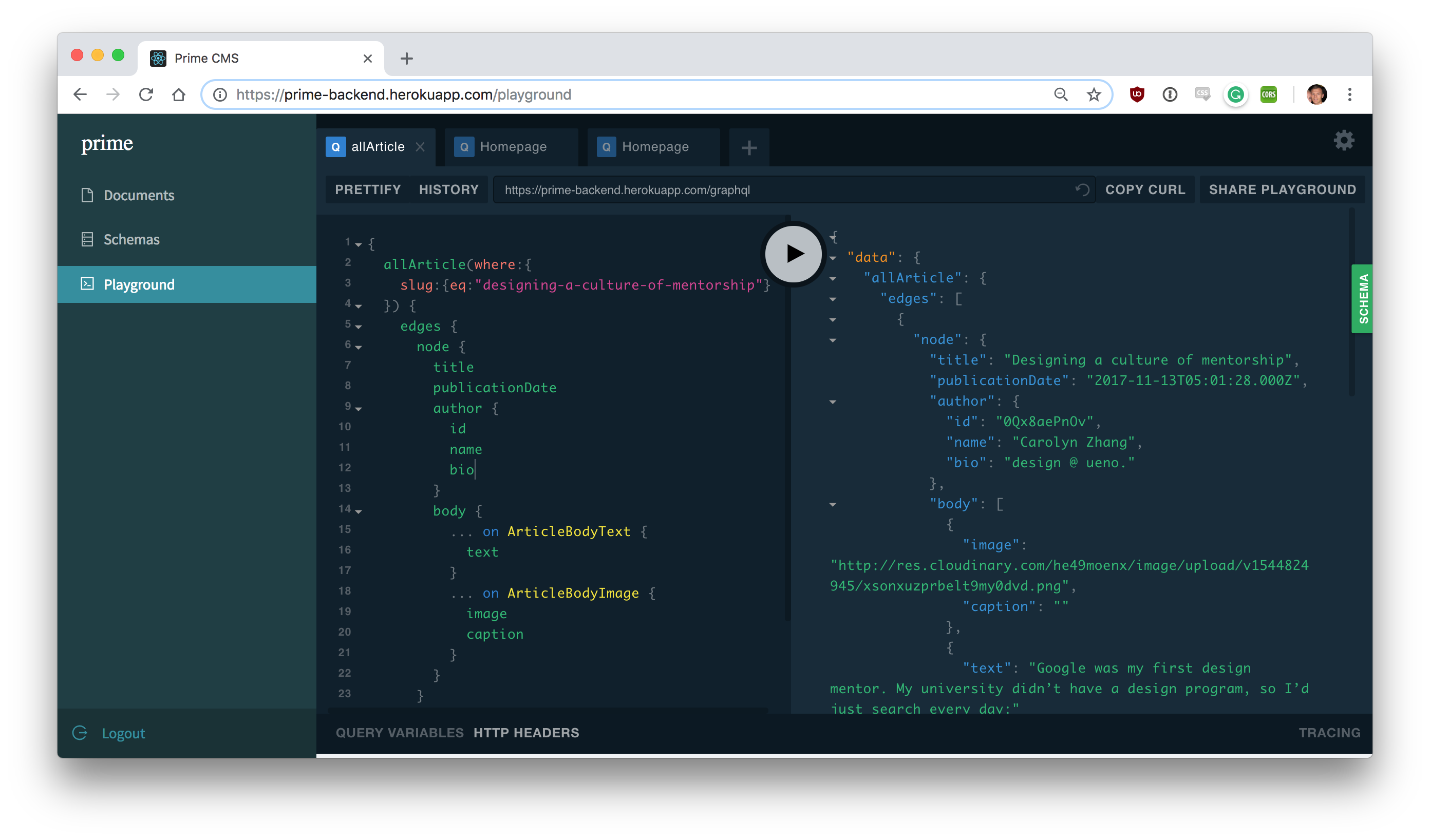 Prime CMS gallery image