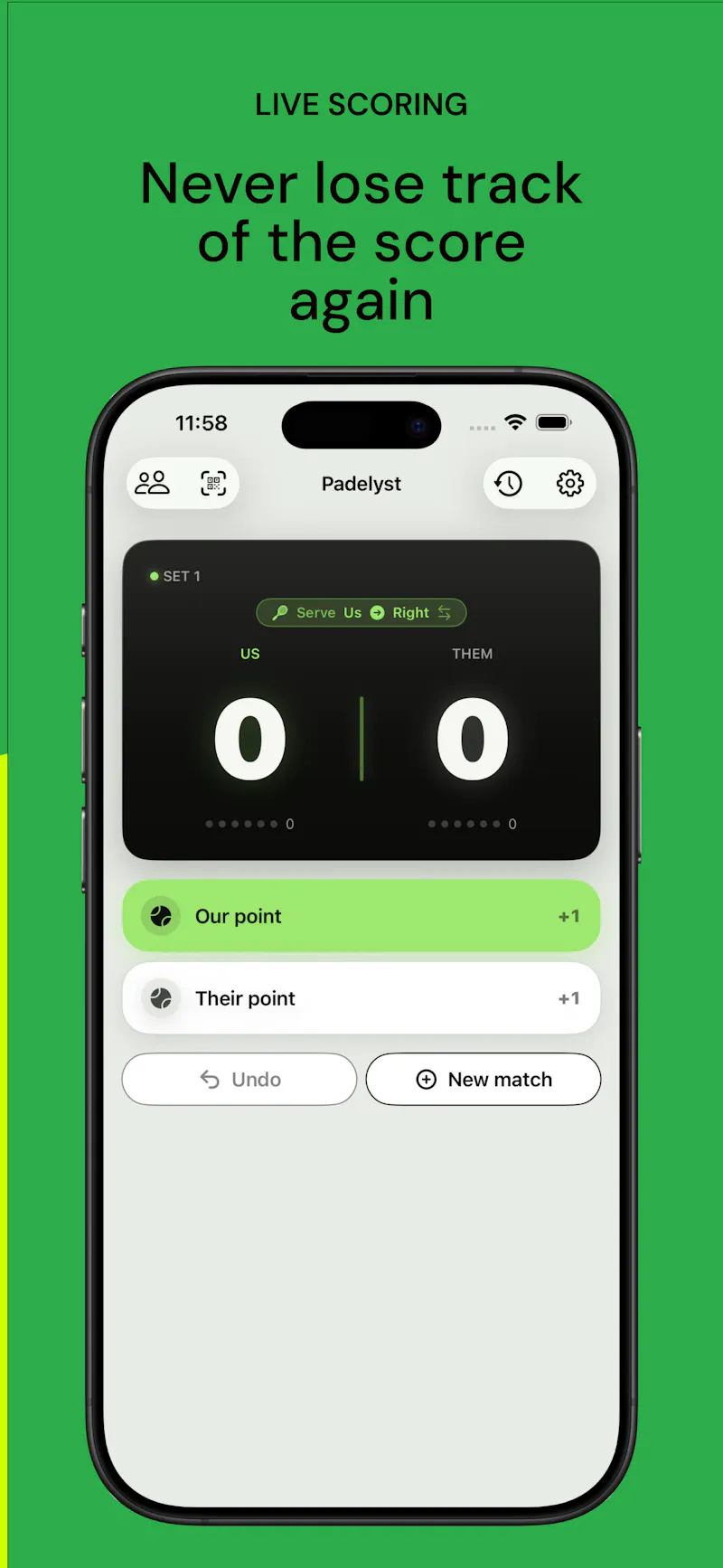 Padelyst screenshot 2