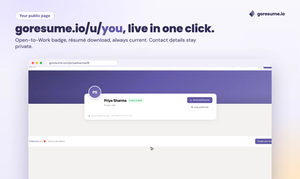GoResume gallery image