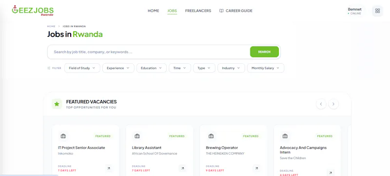 Geez Jobs Rwanda screenshot 2