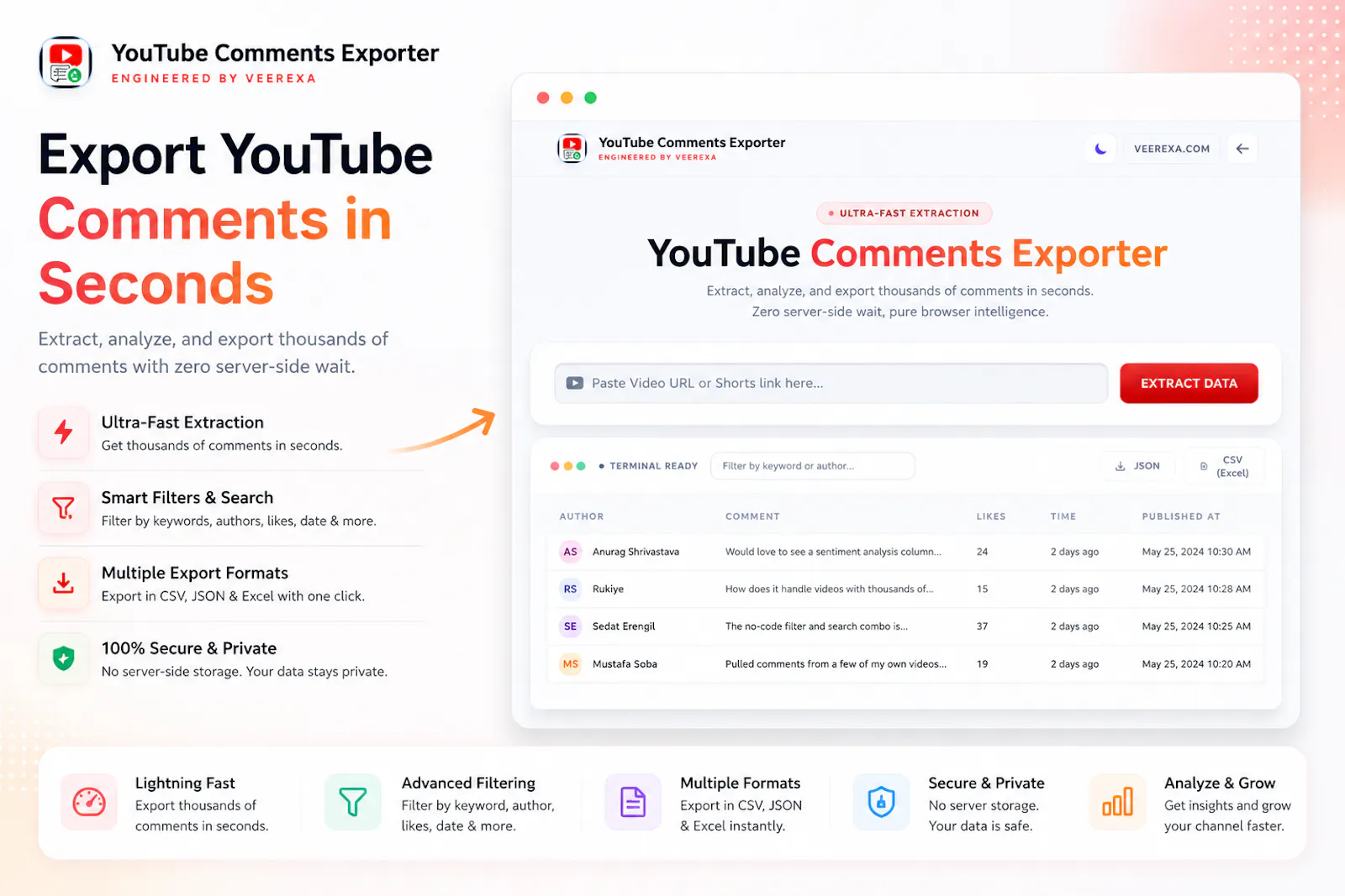 YouTube Comments Exporter screenshot 3