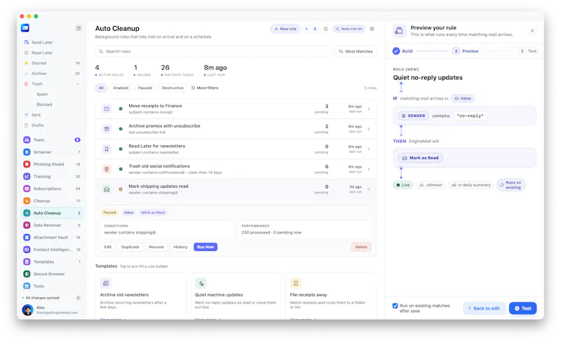 Engine Mail screenshot 10