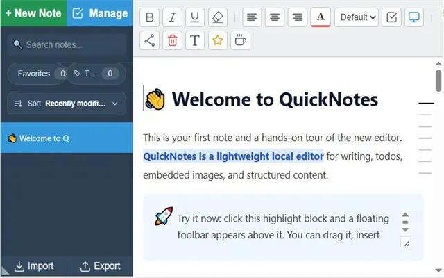 QuickNotes gallery image