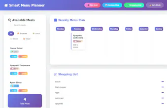 Menu Planner gallery image