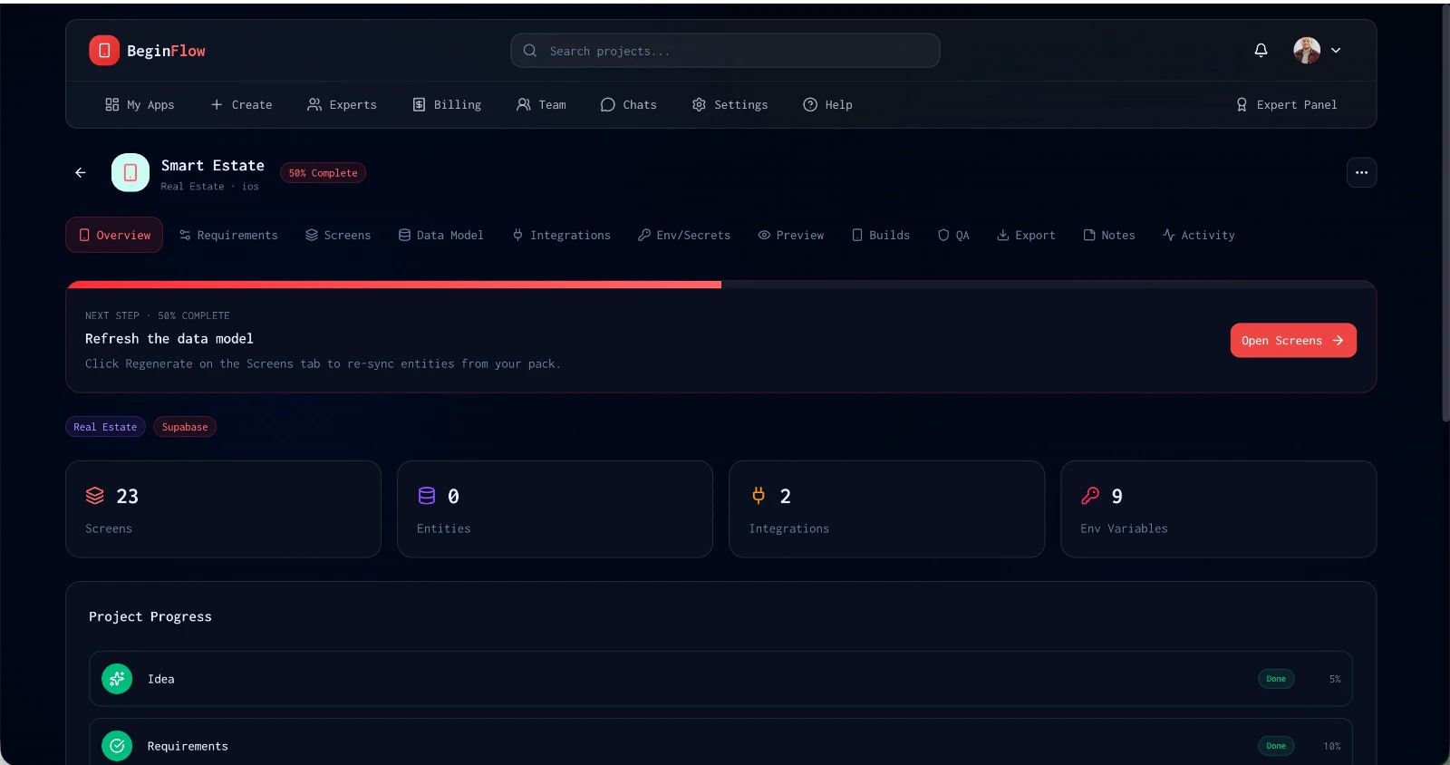 BeginFlow screenshot 3