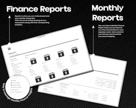 Advanced Finance Tracker Notion Template gallery image