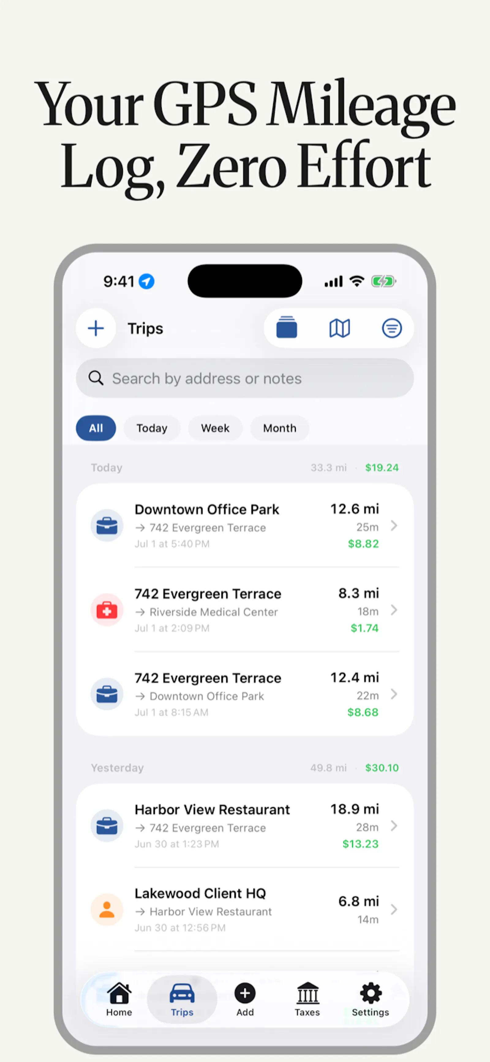 TaxMiles screenshot 3