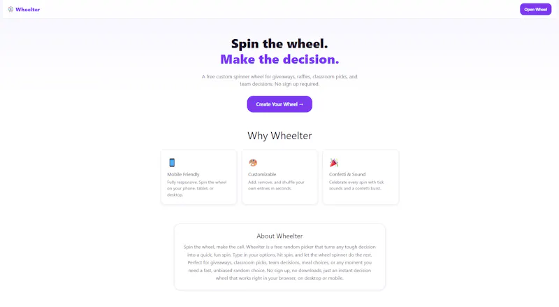 Wheelter screenshot 1