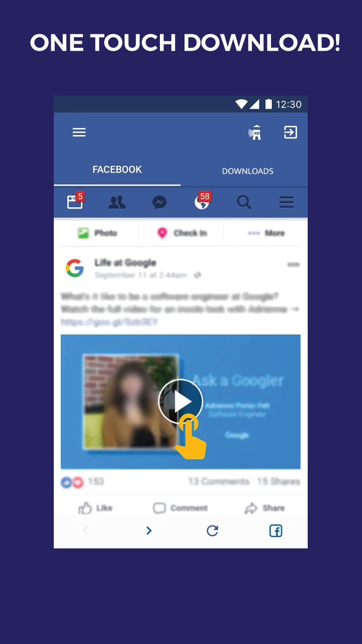 Lite Browser and One Touch Video Downloader for Facebook gallery image