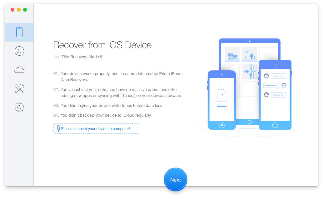 Primo iPhone Data Recovery gallery image