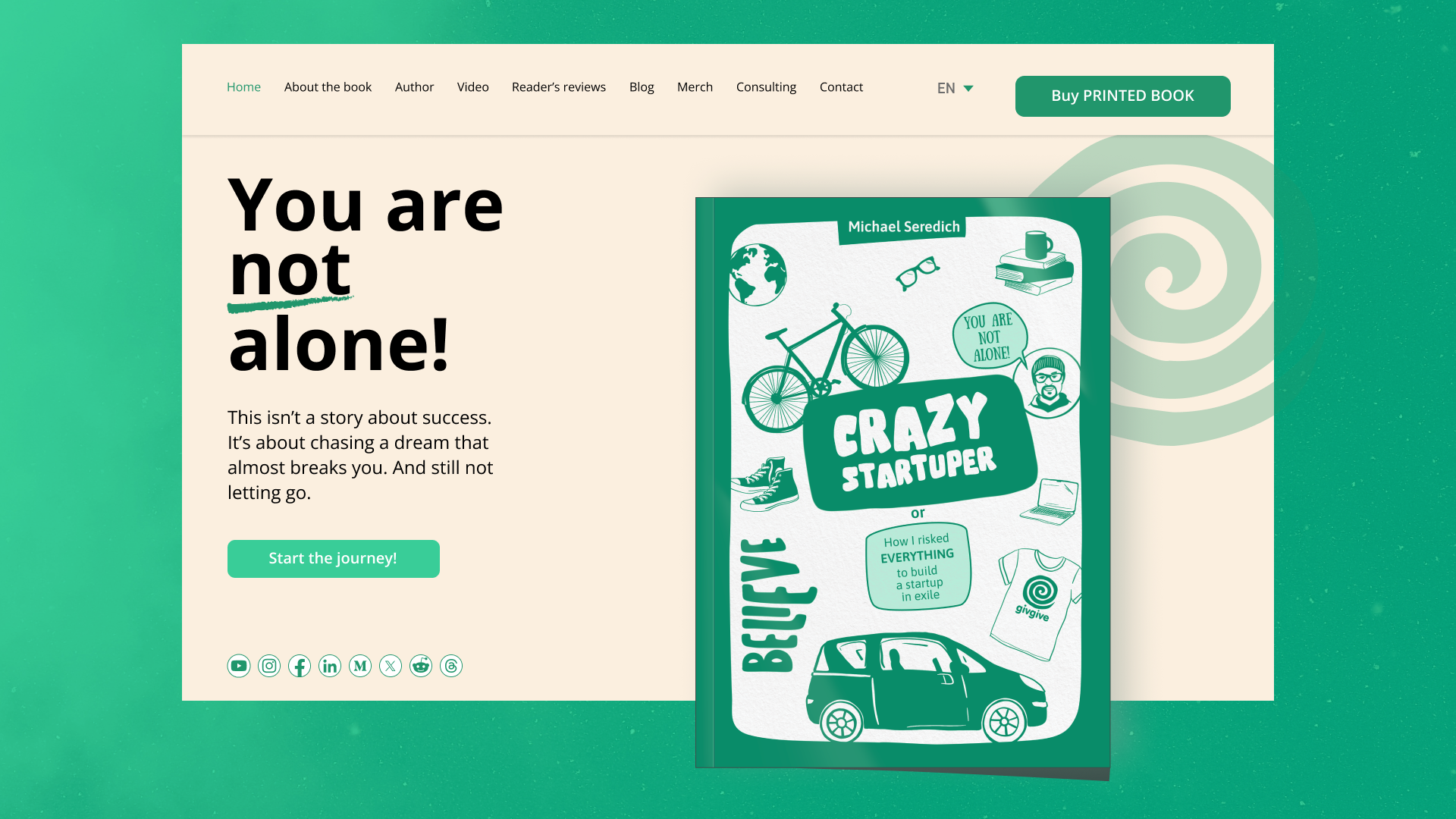 Crazy Startuper : 당신은 혼자가 아닙니다! - 스타트 업.망명.믿음.포기하지 않는 실화. 미디어 1