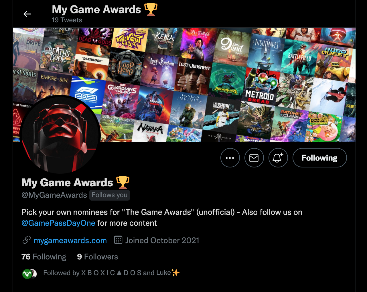 My Game Awards gallery image