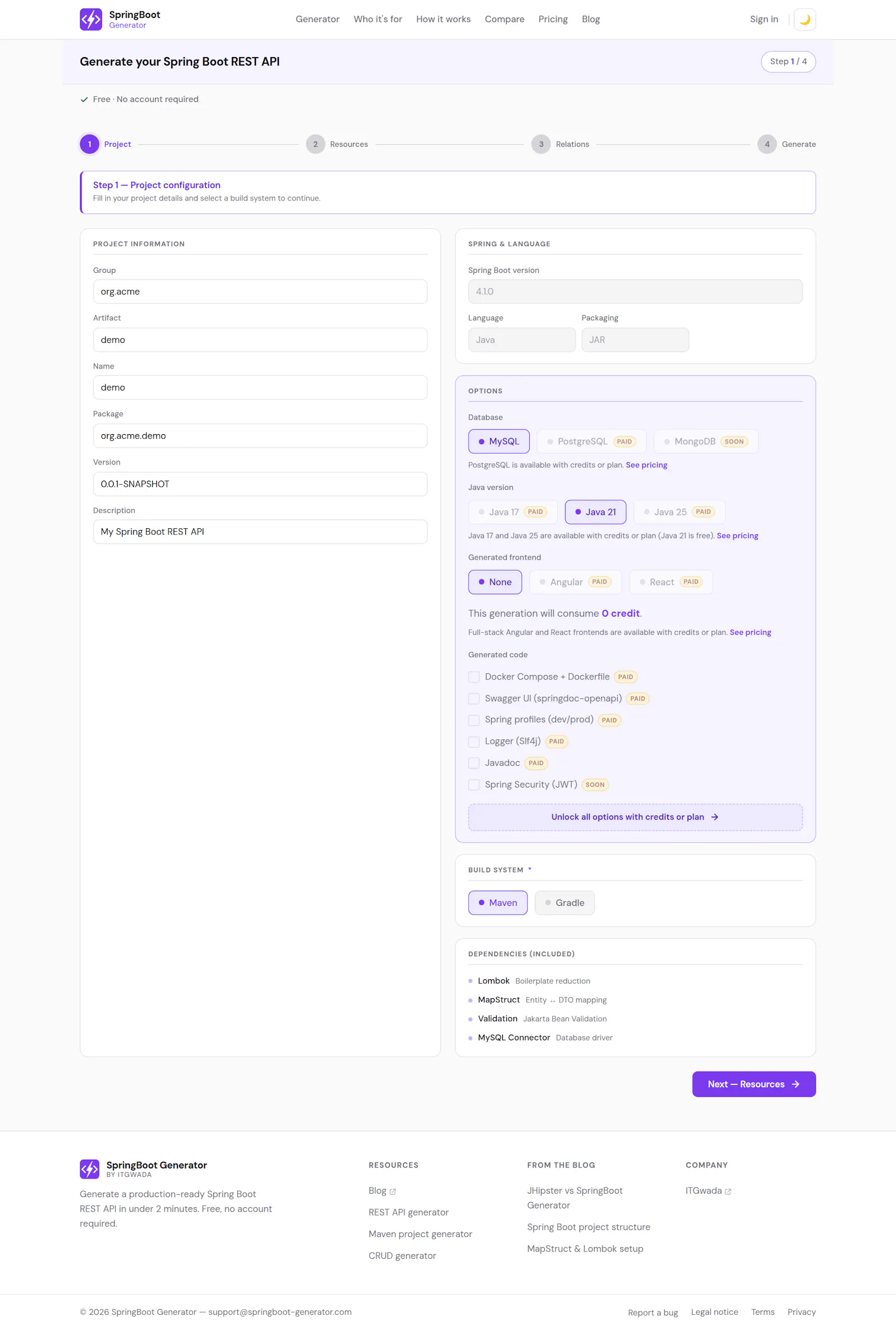SpringBoot Generator screenshot 4