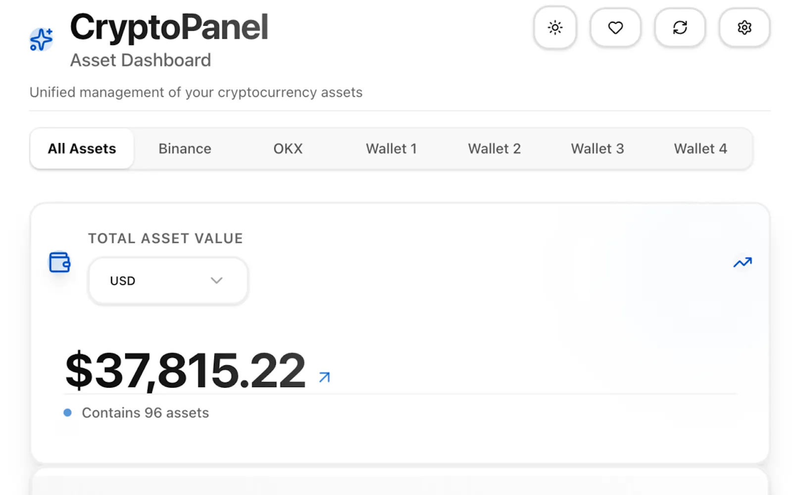 CryptoPanel screenshot 2