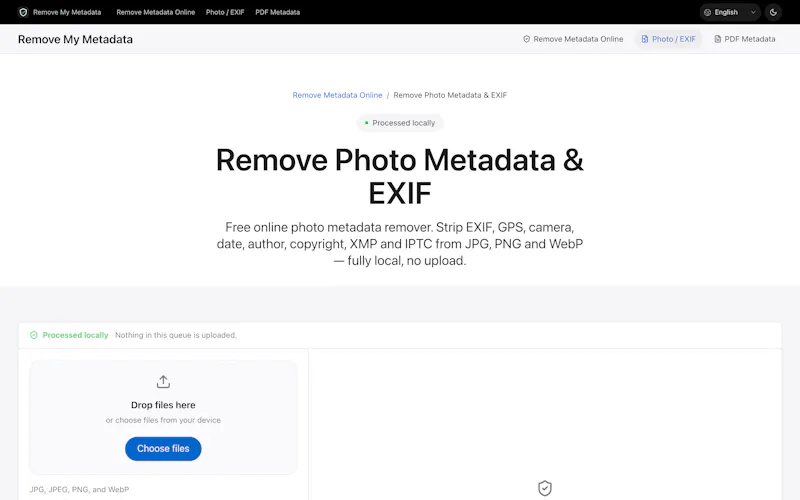 Remove My Metadata screenshot 3