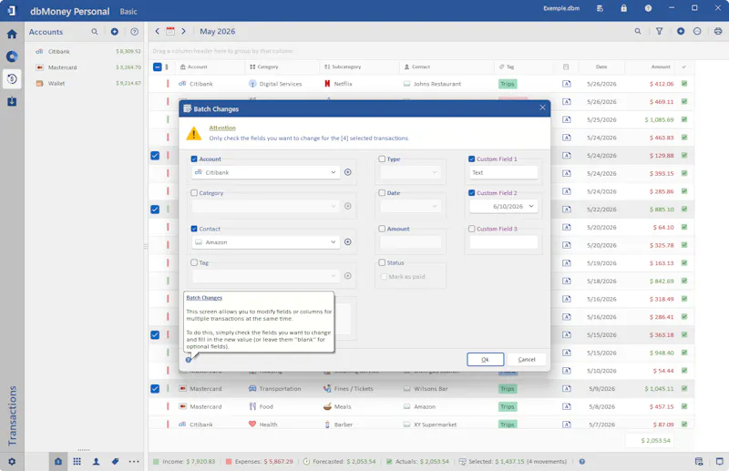 dbMoney Personal screenshot 6