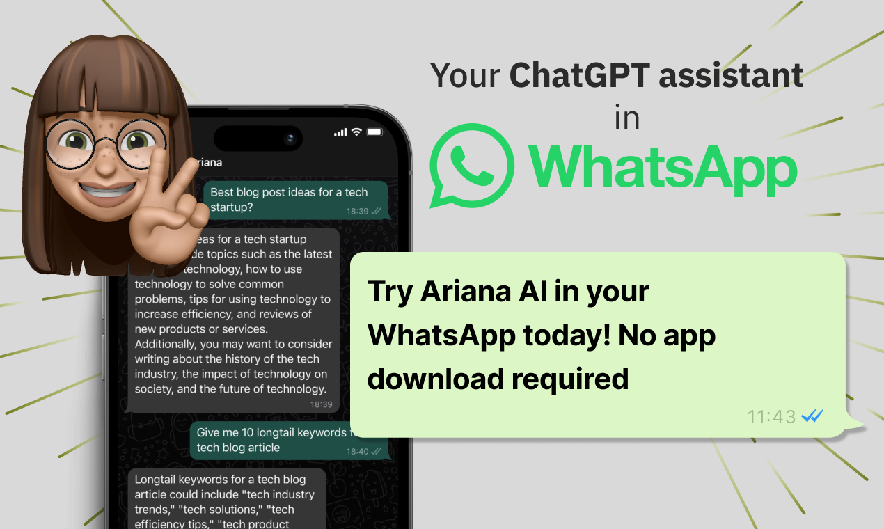Ariana ai - WhatsApp的Chatgpt驱动的AI助手媒体5