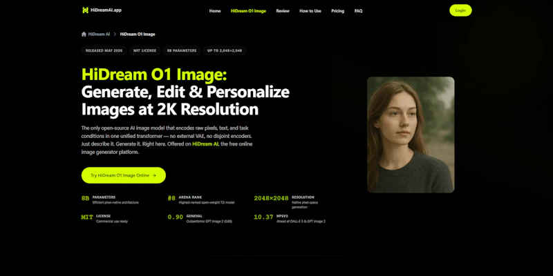Hidream O1 Image screenshot 1