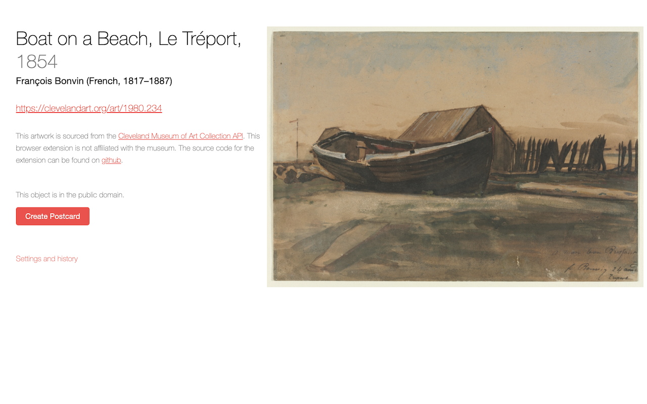 New Tab New Art - Screenshot 3 showing product features and functionality