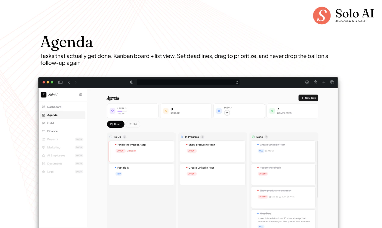 SoloAI – AI Business OS for Founders screenshot 3