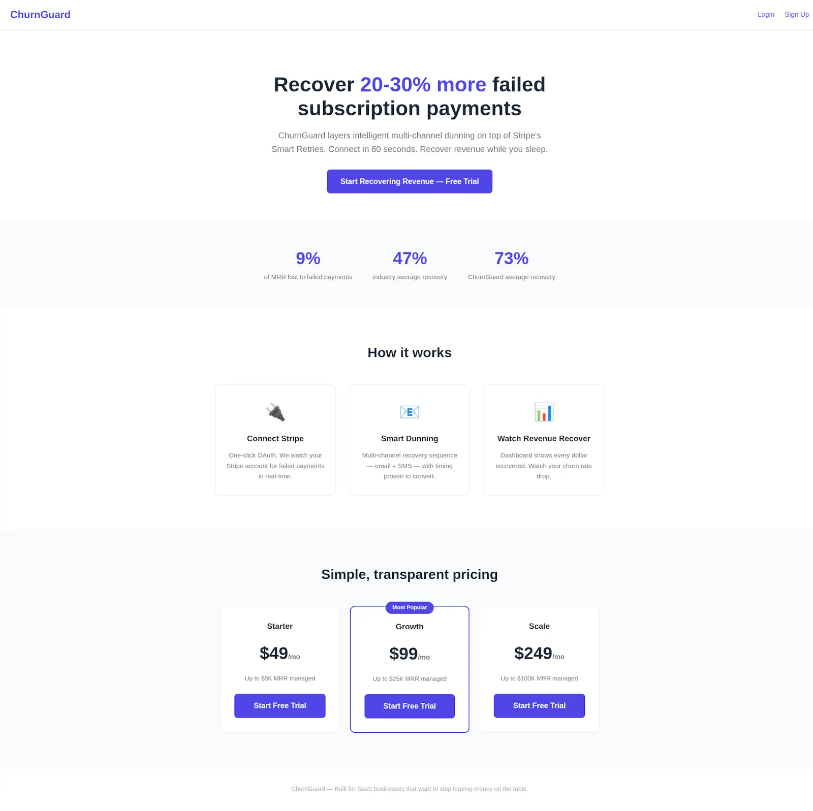 ChurnGuard Recover Failed Subs Payments screenshot 3