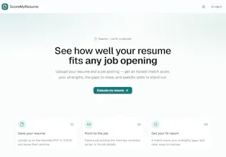 ScoreMyResume · Resume Fit Check gallery image