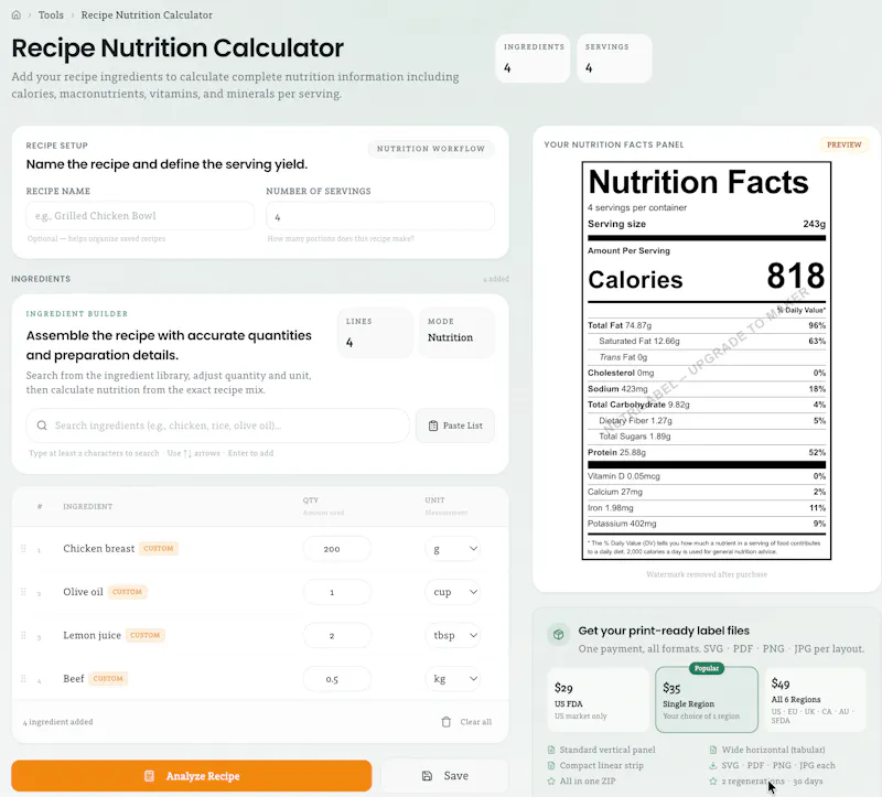 NutriCalcPro screenshot 3