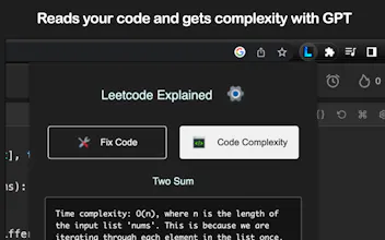Leetcode Explained Chrome Extension gallery image