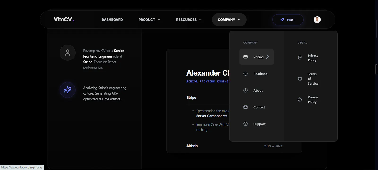 VitoCV screenshot 2