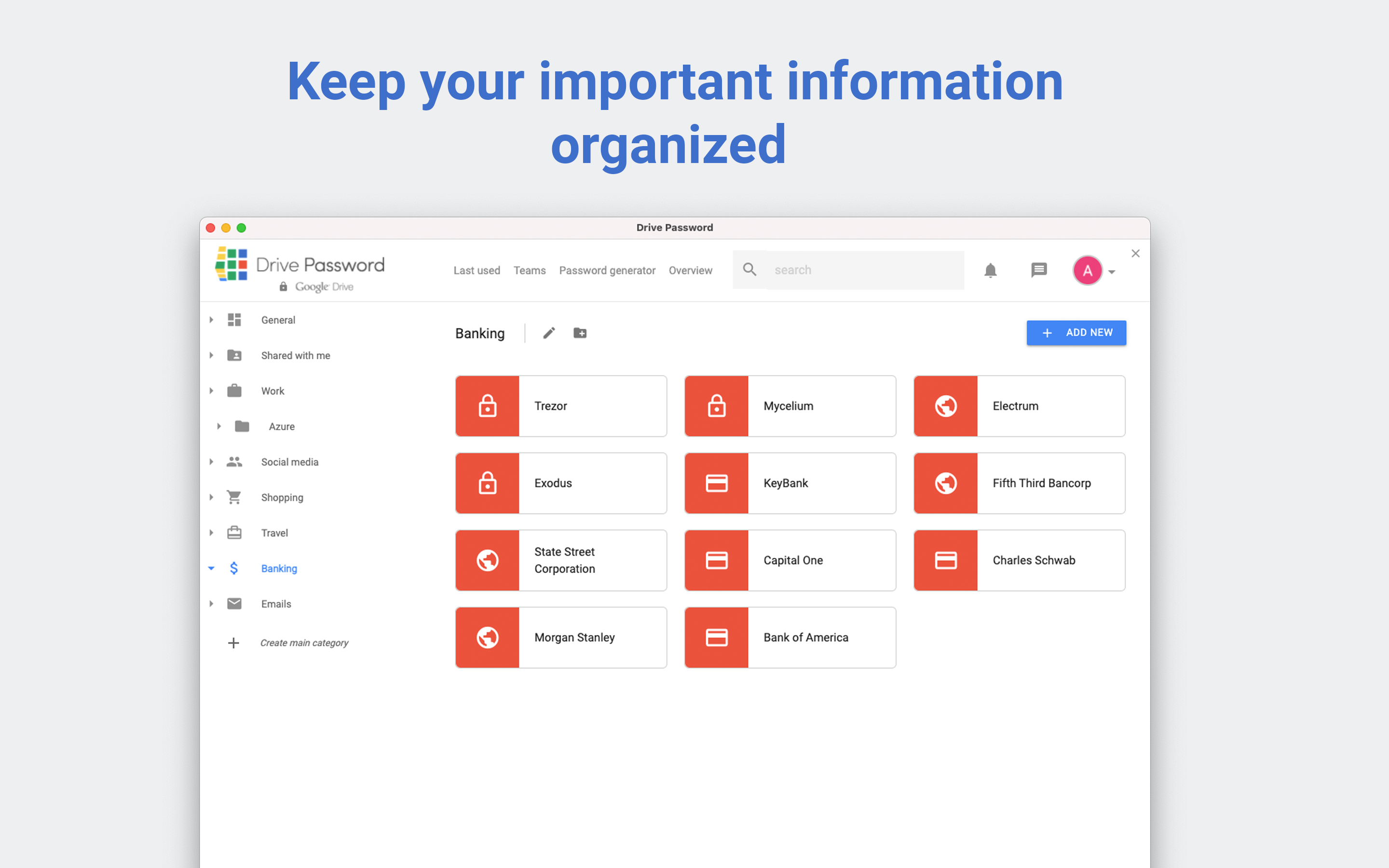 Drive Password - Password Manager gallery image