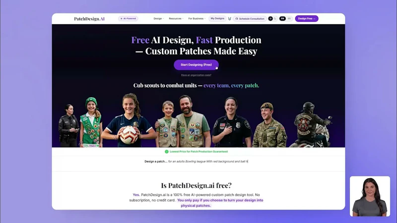 PatchDesign.AI screenshot 1 (video preview)
