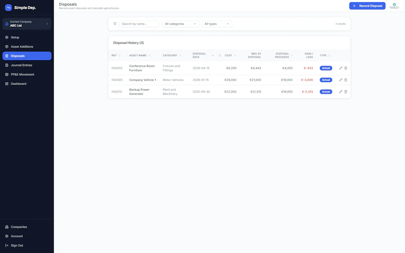 Simple Depreciation screenshot 5