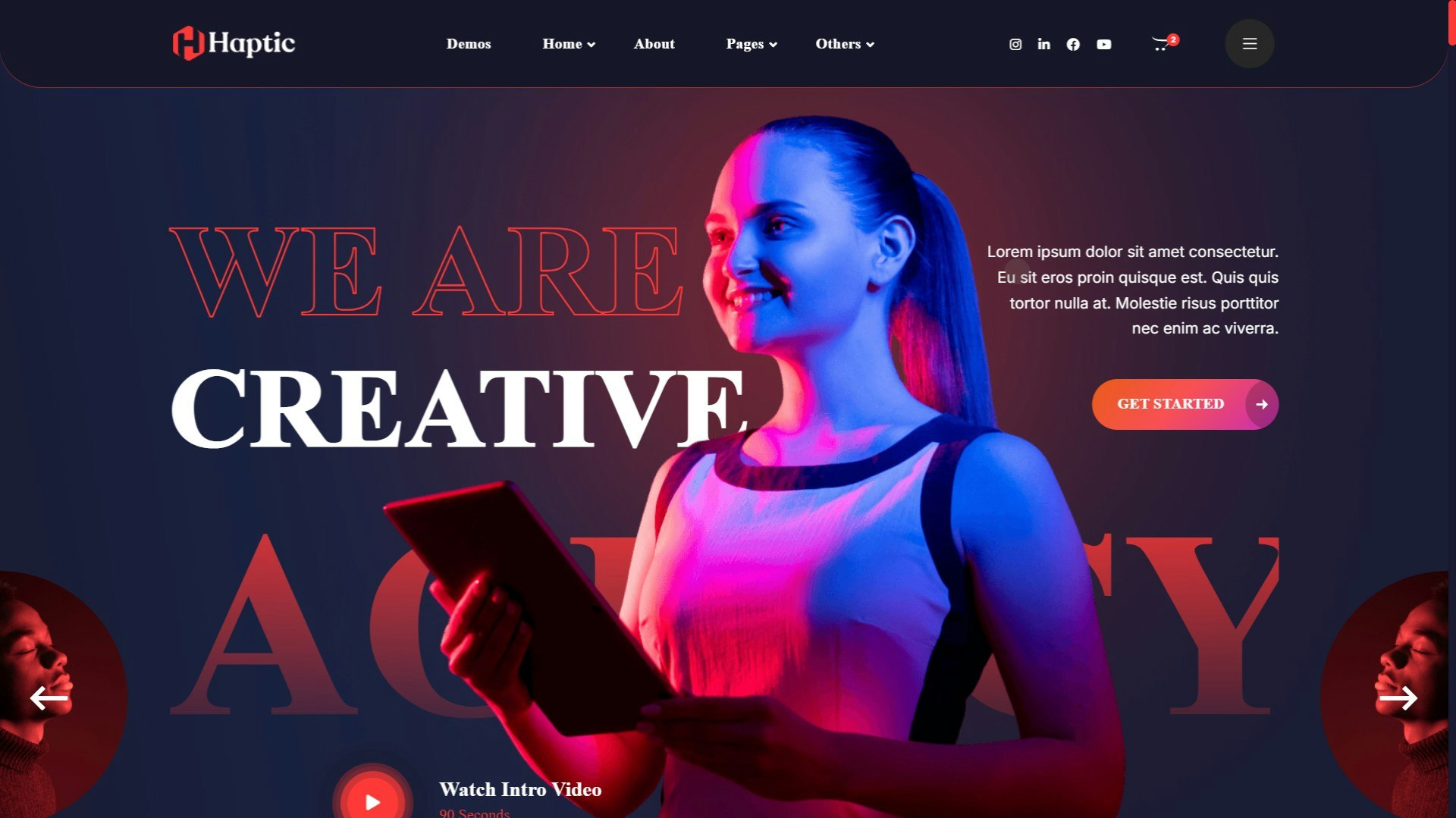 Design2code - шаблоны веб -сайта Premium media 1