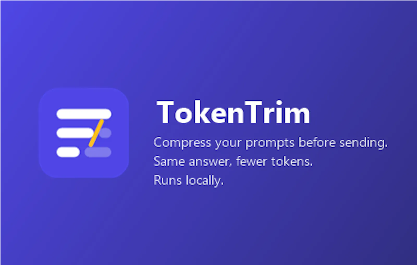 TokenTrim screenshot 1