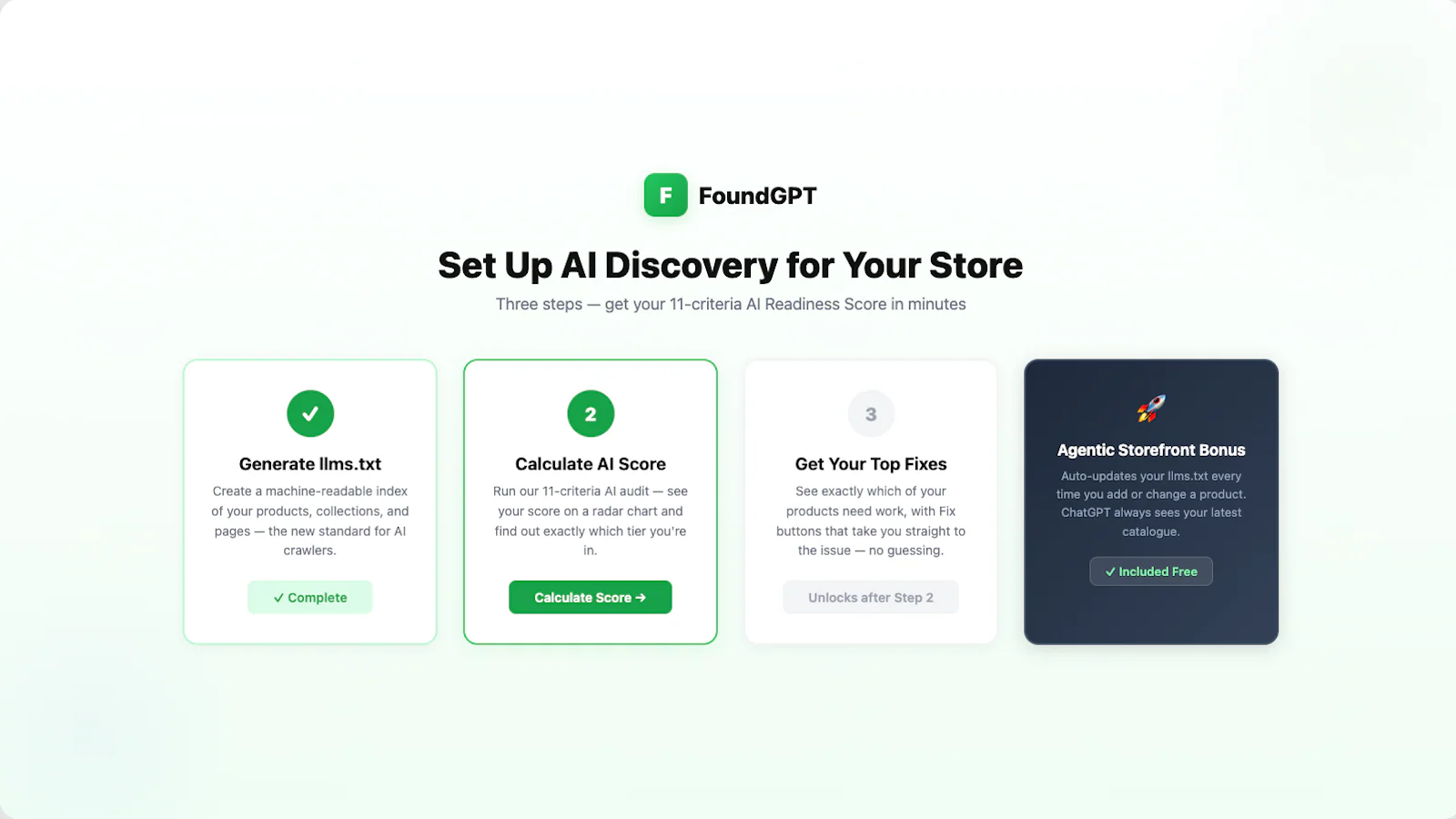 FoundGPT: AI Audit & llms.txt gallery image