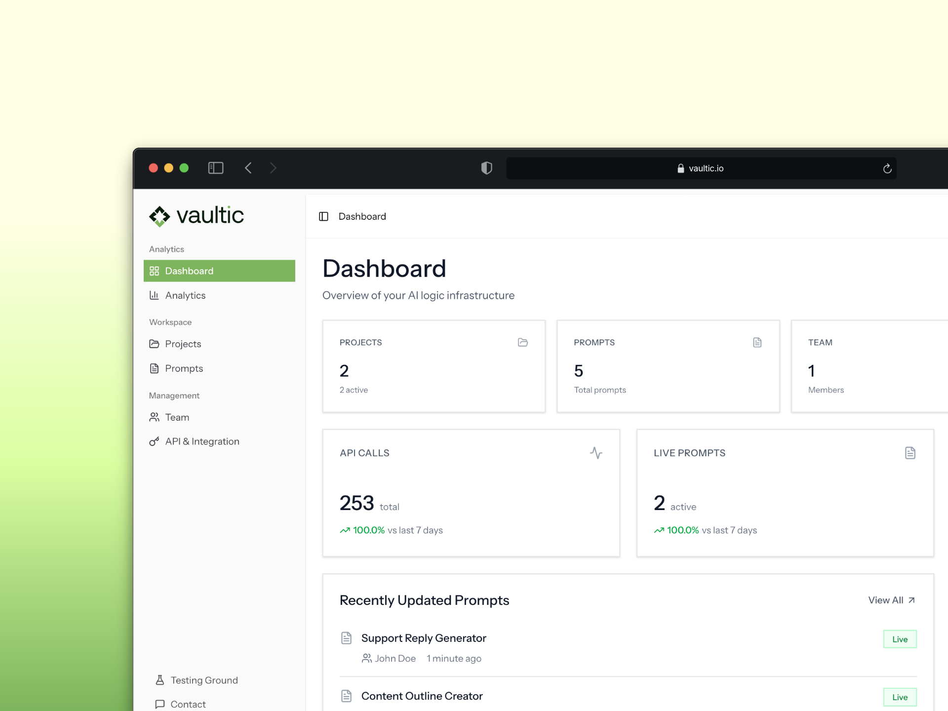 Vaultic - Screenshot 2 showing product features and functionality