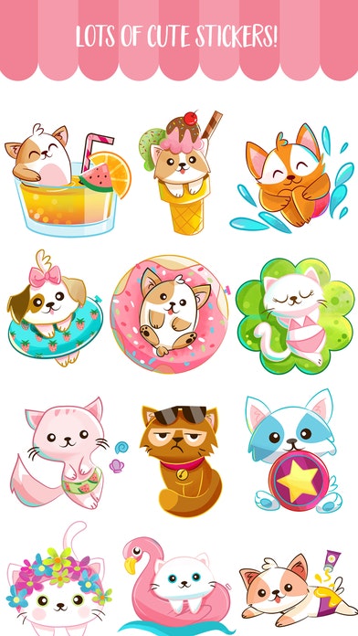 iMessage Stickers - Summer Pets gallery image