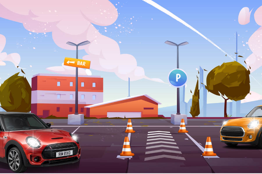 Estacionamiento profesional en 3D media 4