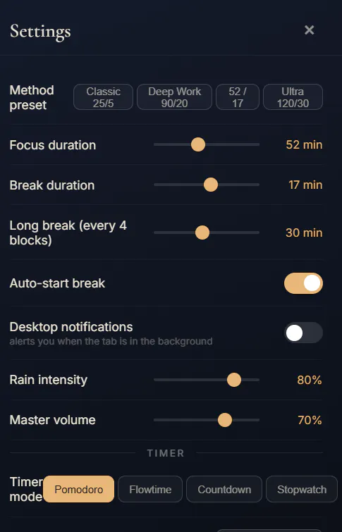 Stillscape: Pomodoro + Ambient Sounds gallery image