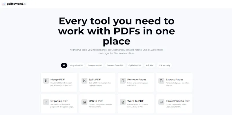 pdftoword.ai screenshot 1