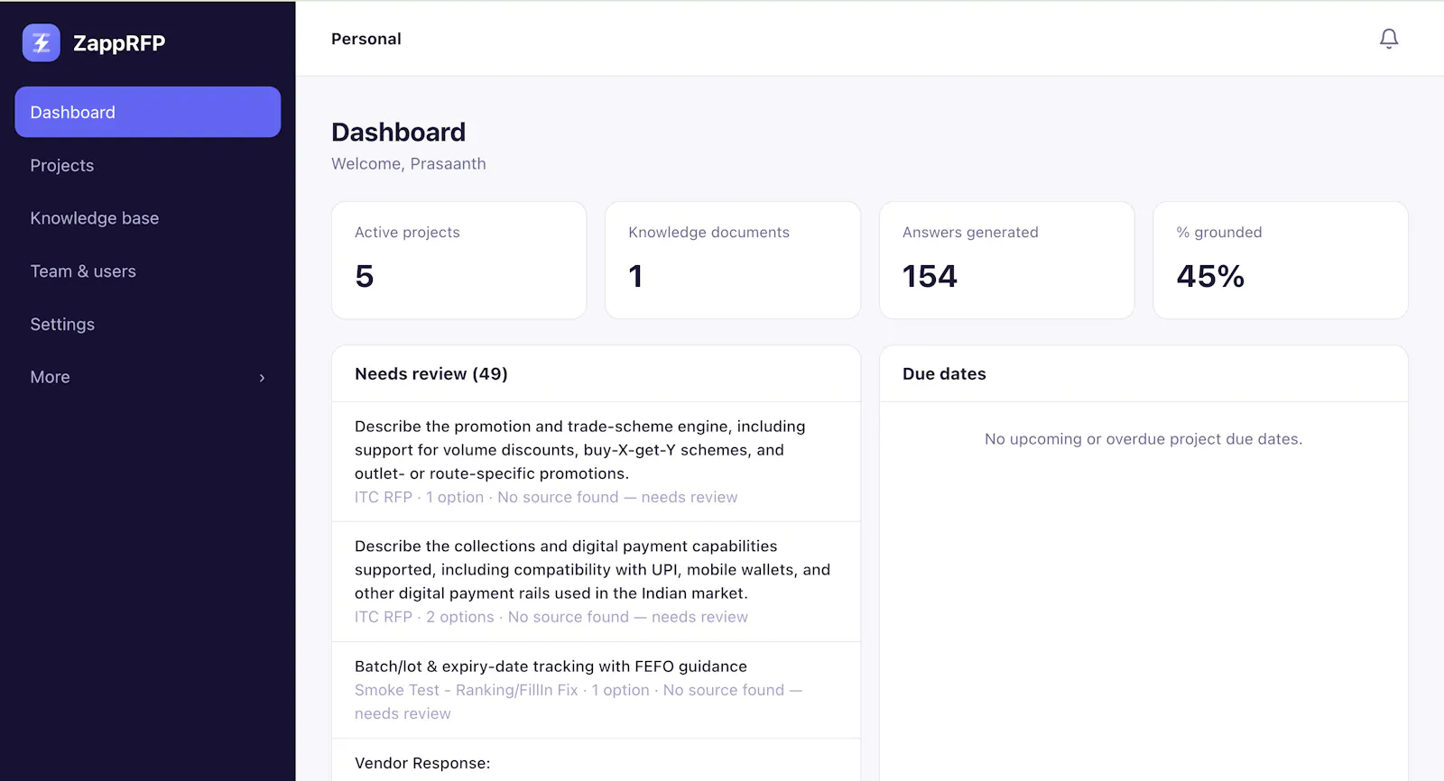 ZappRFP screenshot 2