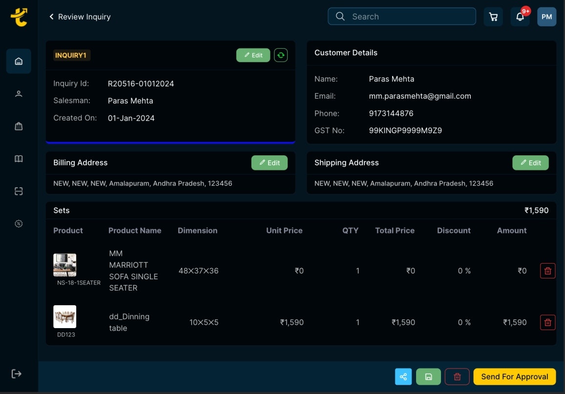 Mídia 7 de Tanyo CRM - Revolucione seu negócio de móveis com o principal CRM da Índia
