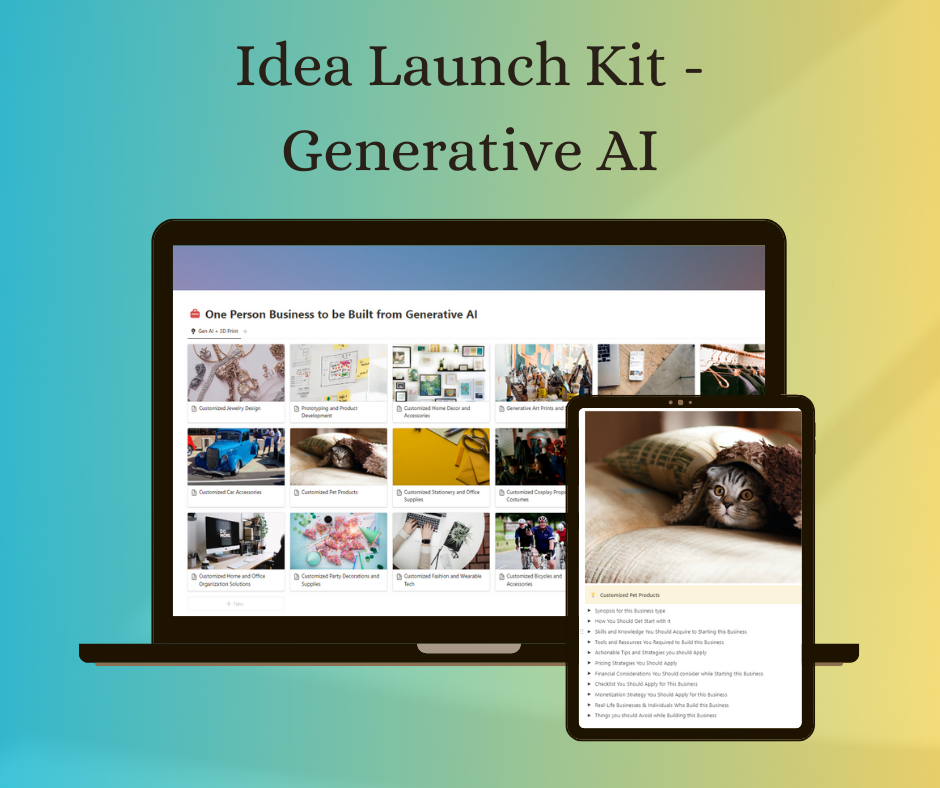 Kit de lanzamiento de ideas - AI generativo