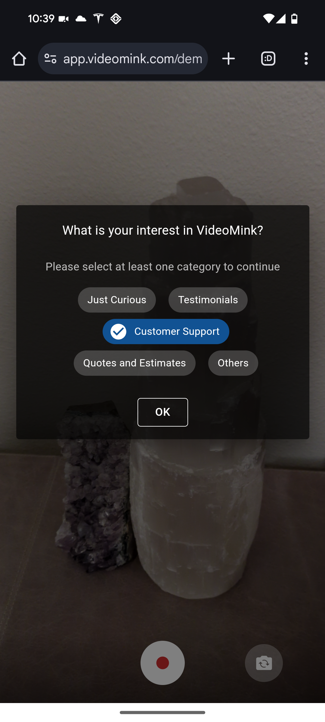 VideoMink - वीडियो कैप्चर के साथ अपने संपर्क फ़ॉर्म को बदल दें मीडिया 3