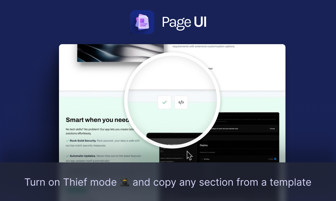Page UI - Компоненты высокой конвертирующей целевой страницы для копирования и вставки медиа 5
