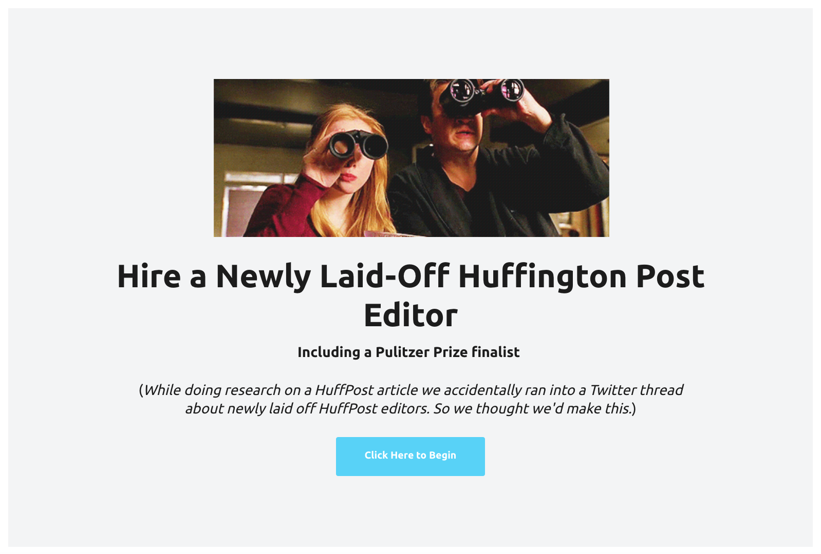 Hire Newly Laid-Off Huffington Post Editors gallery image