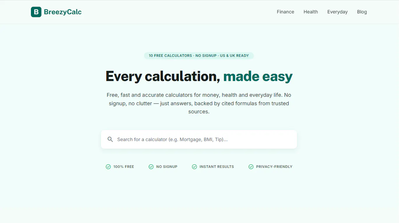 BreezyCalc gallery image