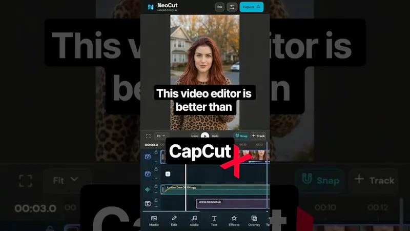 NeoCut screenshot 1 (video preview)