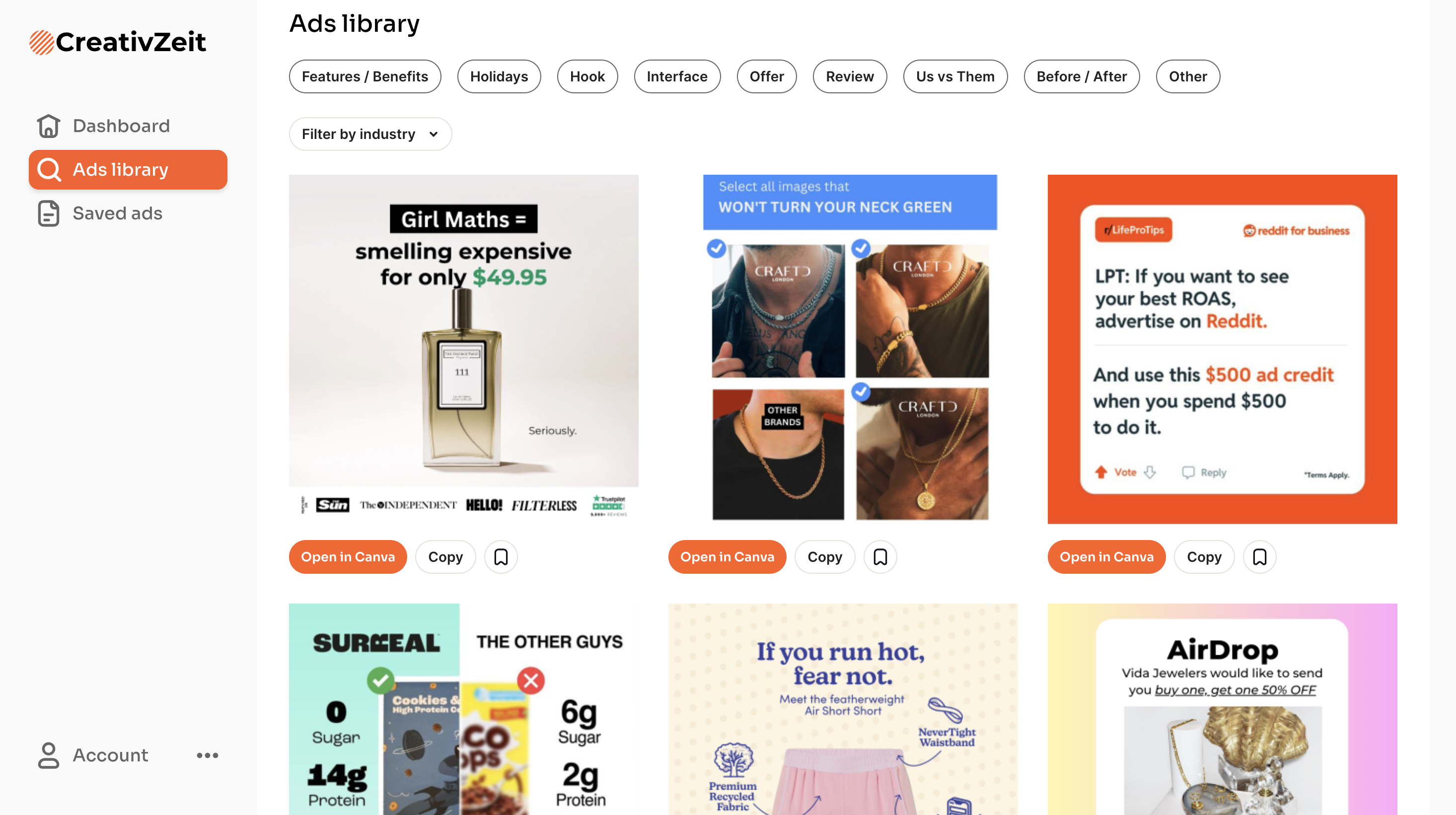 CreativZeit.io - Zeg dag tegen saaie advertenties op sociale media media 1